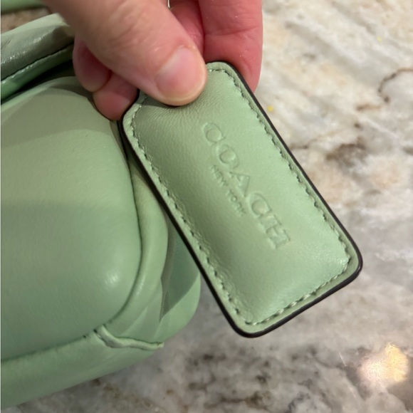 Rare color Coach pillow Tabby 18 pale pistachio - Picture 7 of 7